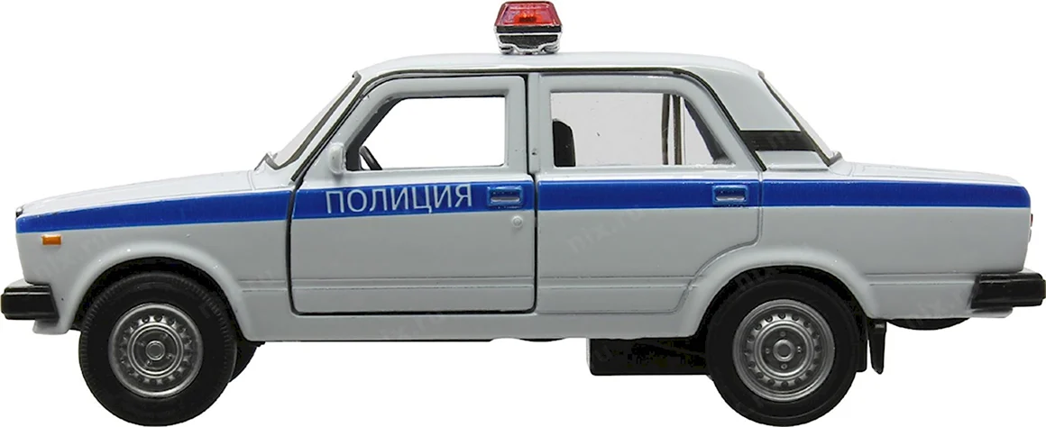 Машинка Лада 2107 полиция Welly
