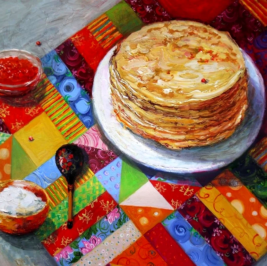 Масленица художник Алексей Корабельников