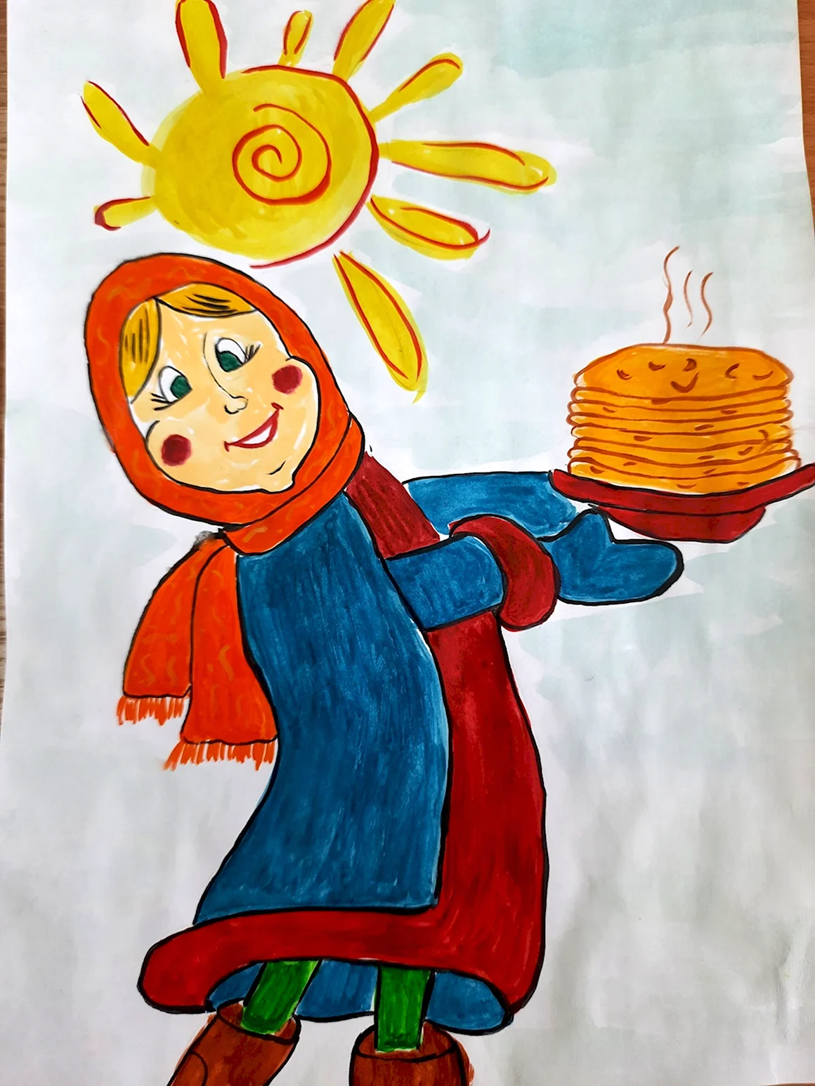 Масленица рисунок