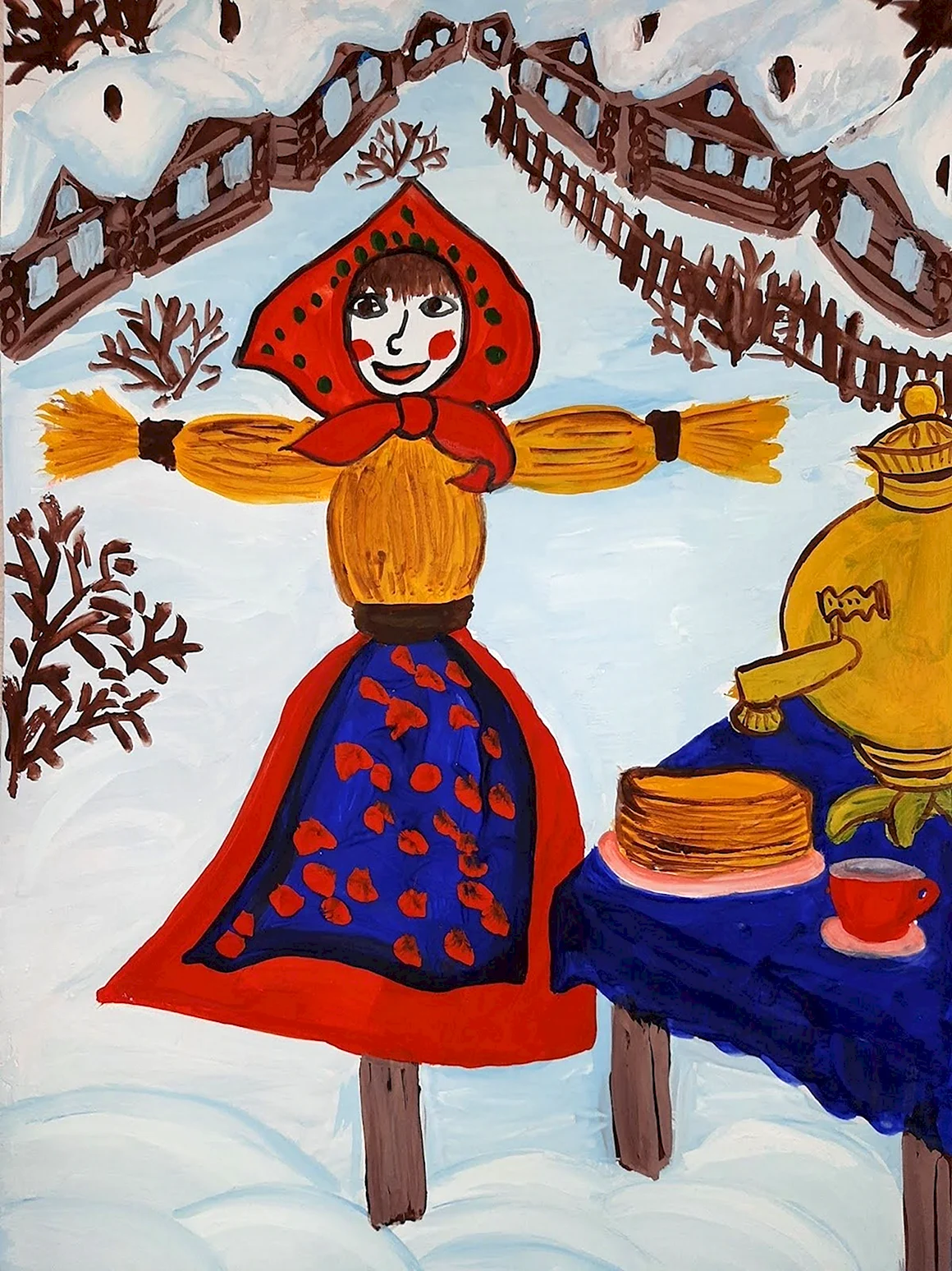Масленица рисунок