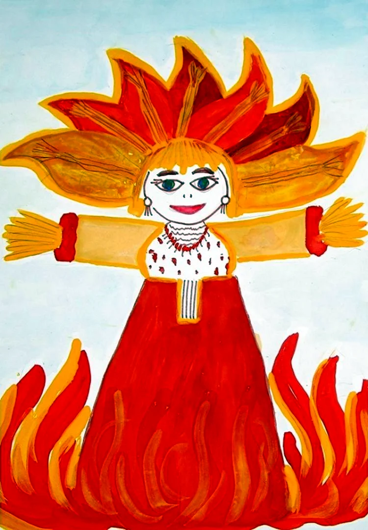 Масленица рисунок