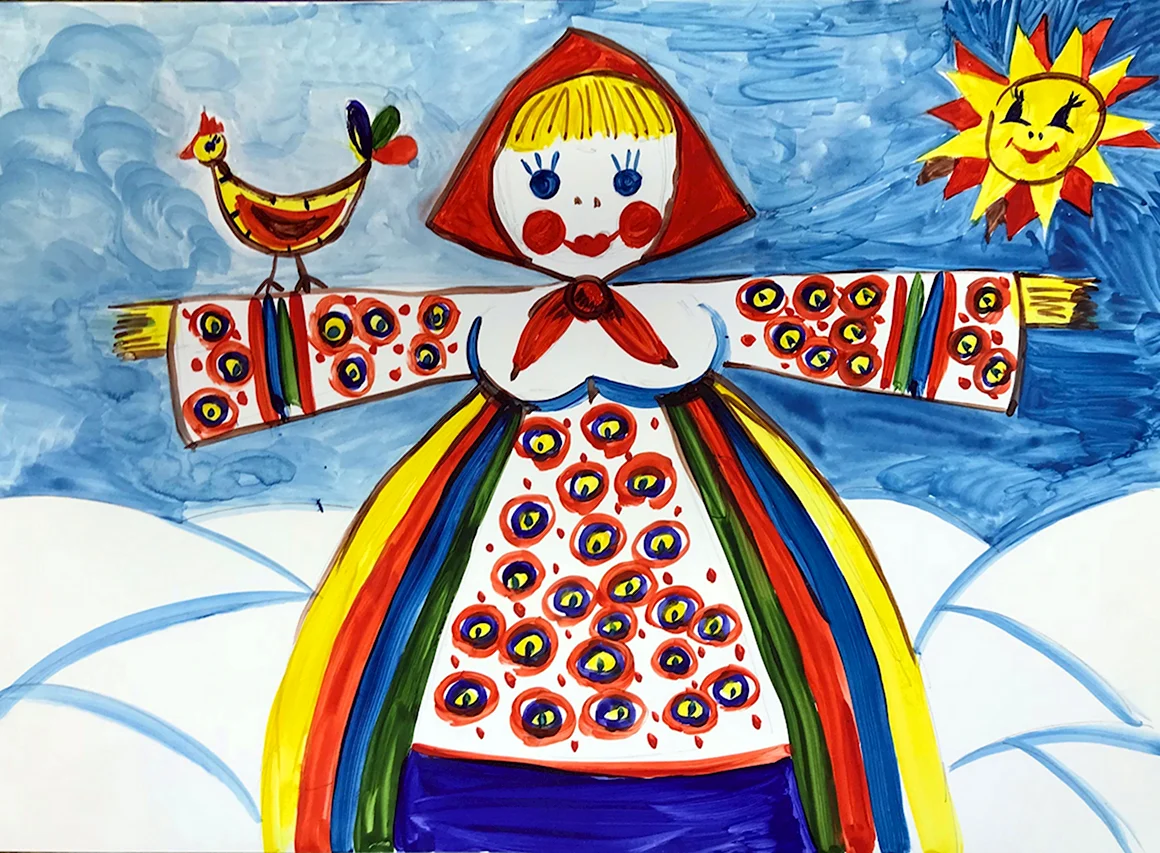 Масленица рисунок