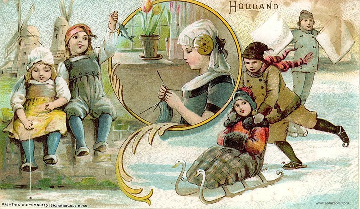 Масленица старые открытки