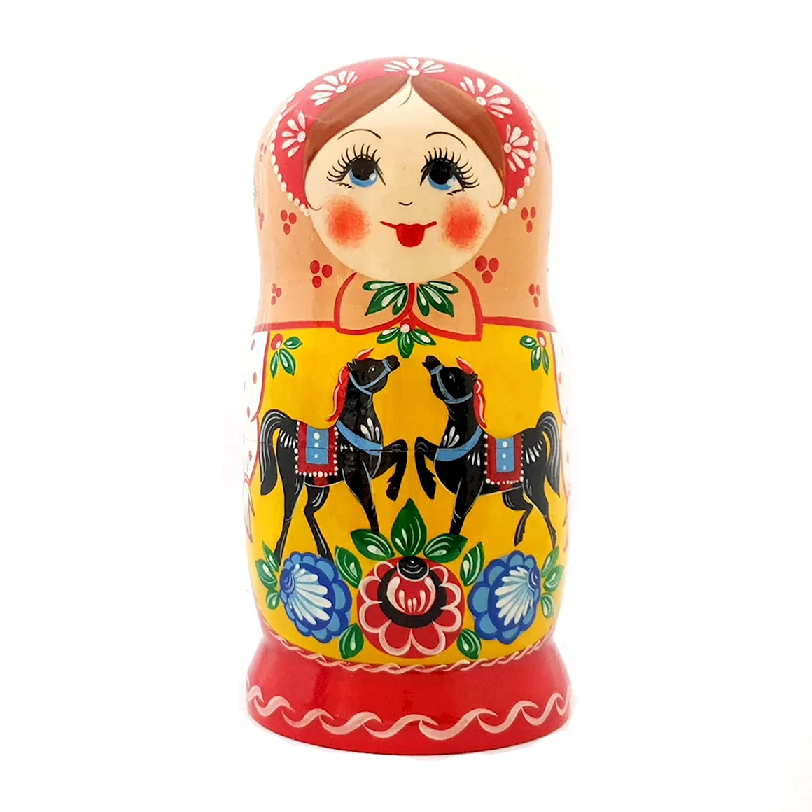 Матрешка Городецкая роспись