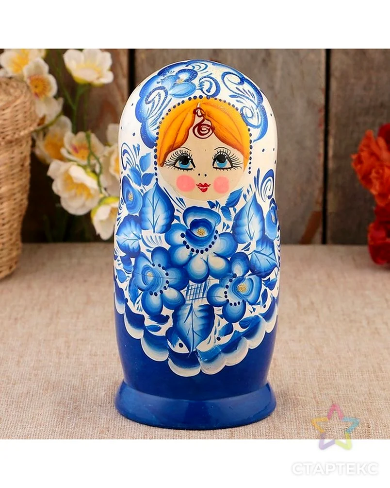 Матрёшка Гжель