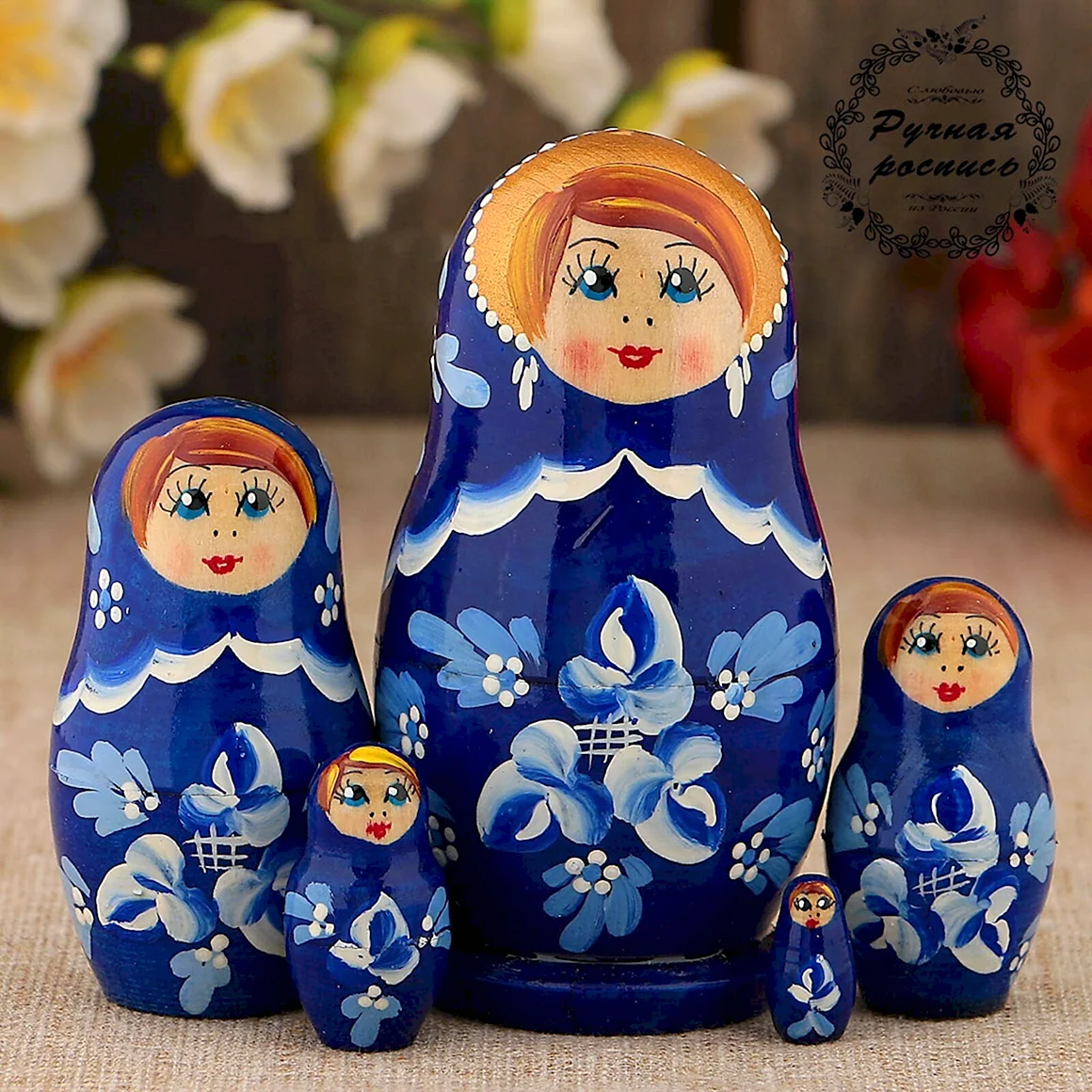 Матрёшка Гжель