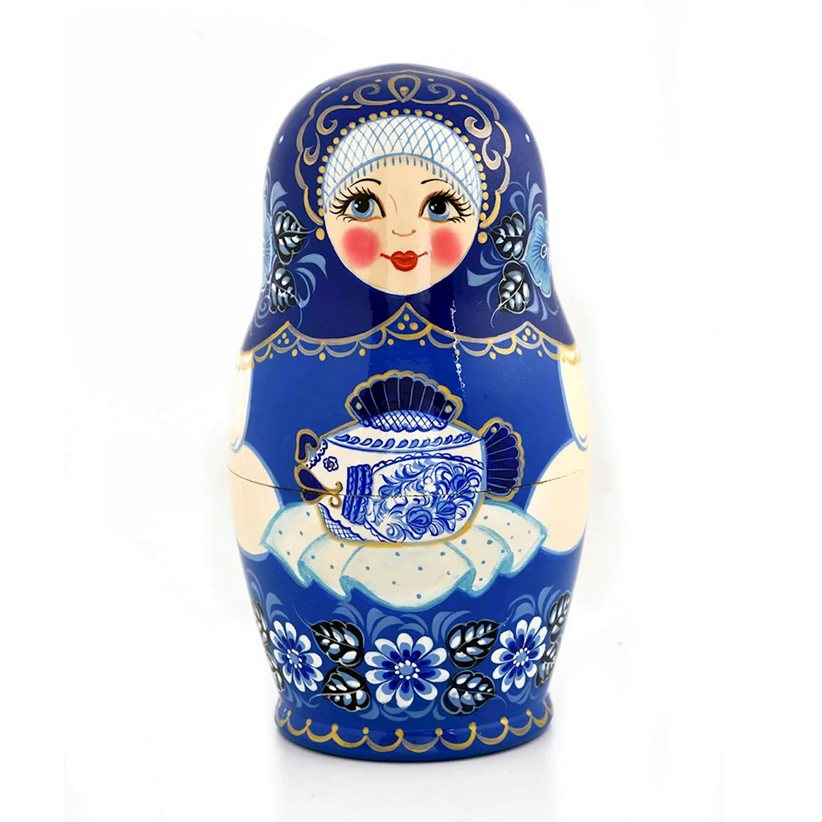 Матрешка Гжель Хохлома
