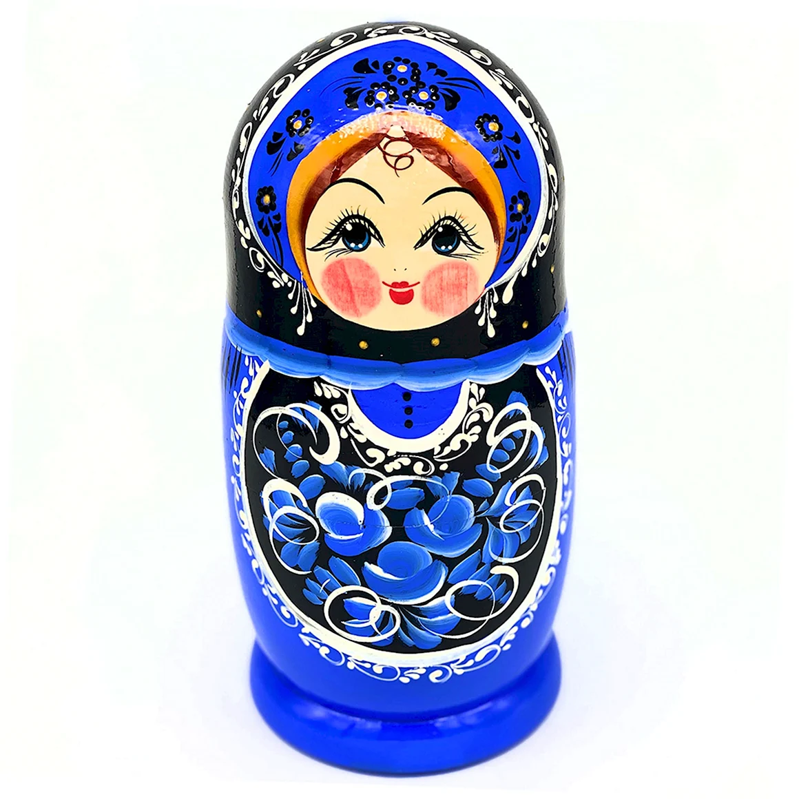 Матрешка Гжельская роспись