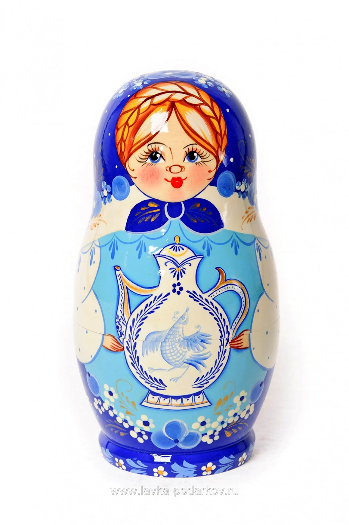 Матрешка роспись Гжель