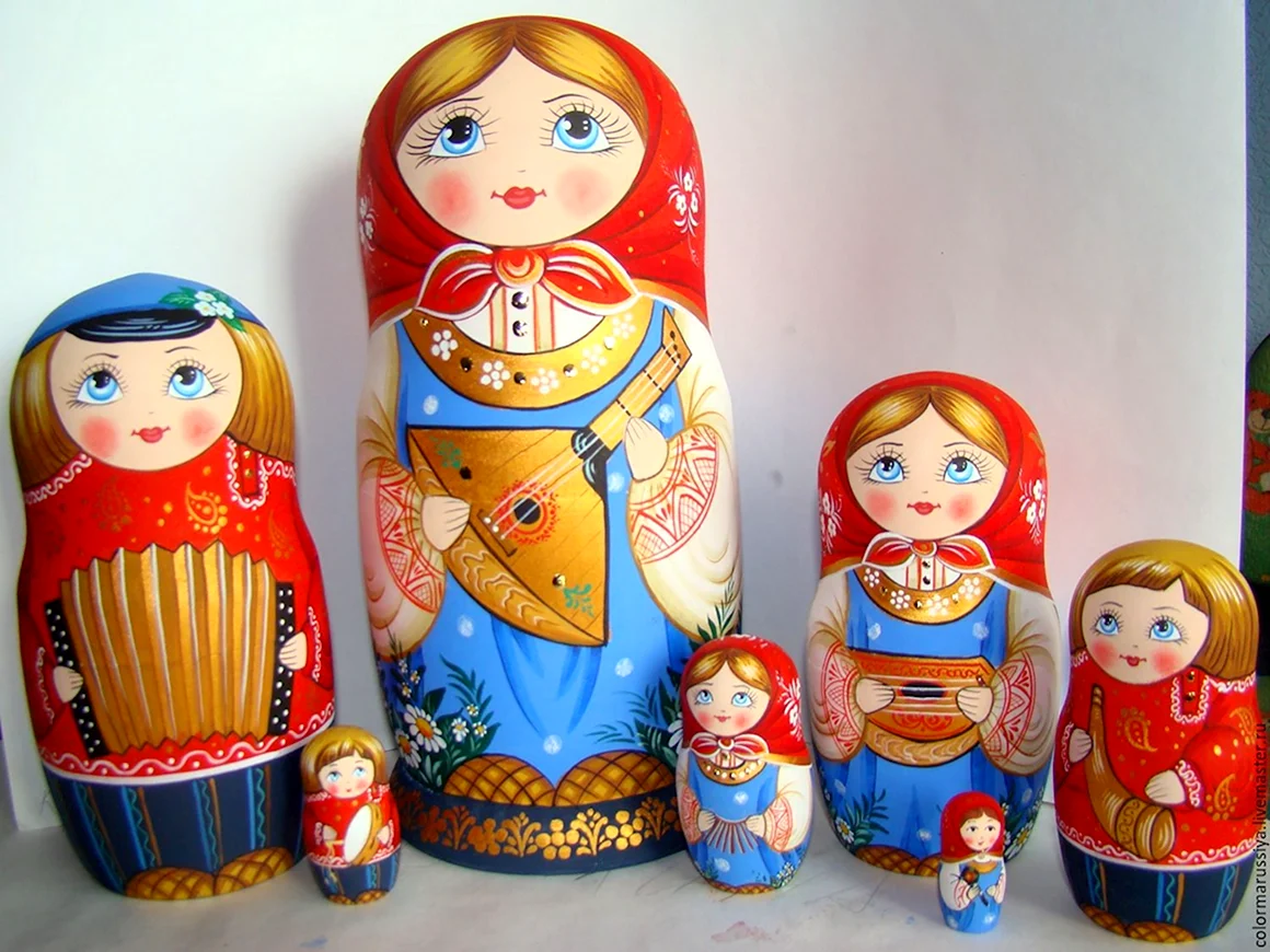 Матрешка с гармошкой