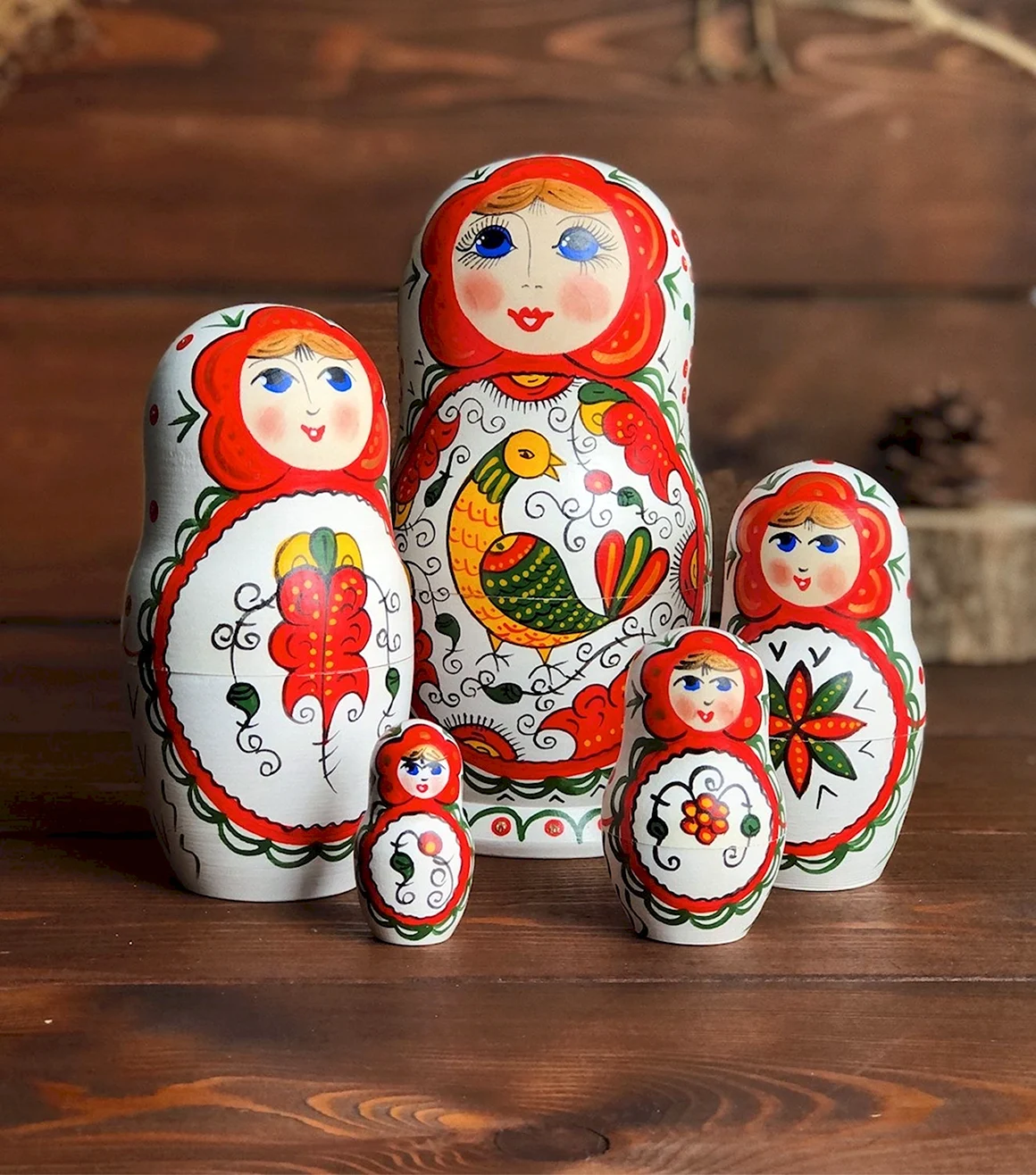 Матрешка Северодвинская роспись Забайкина