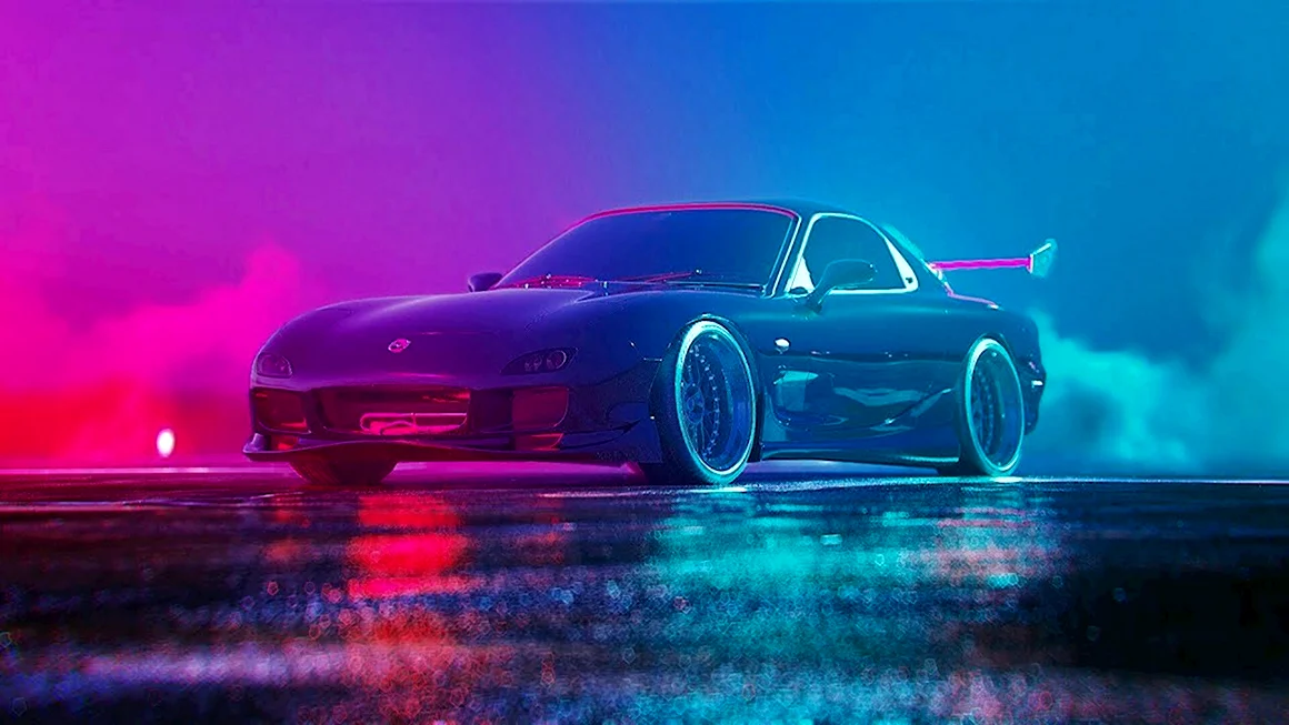 Mazda rx7 неон