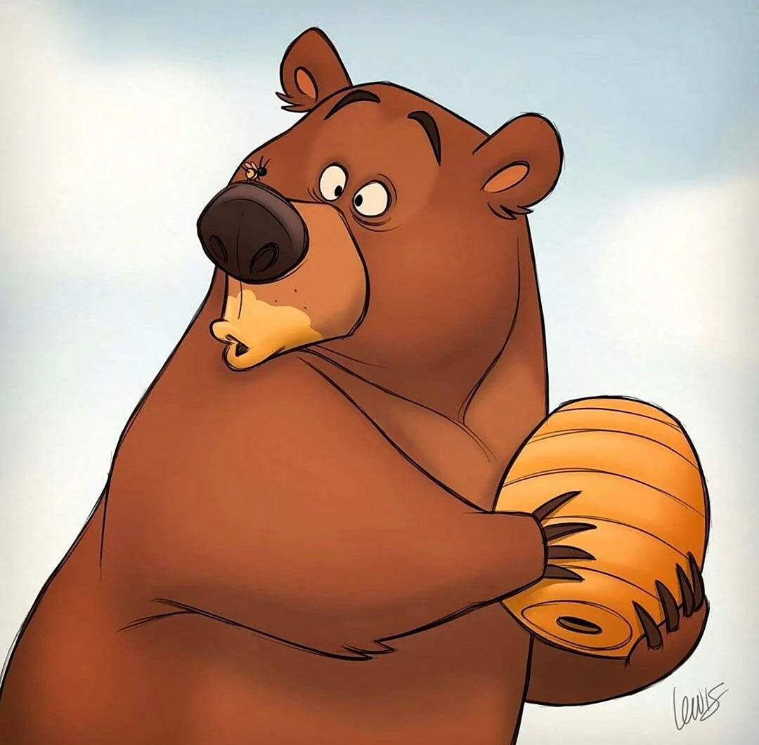 Медведь рисунок
