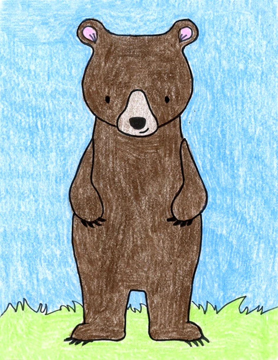 Медведь рисунок