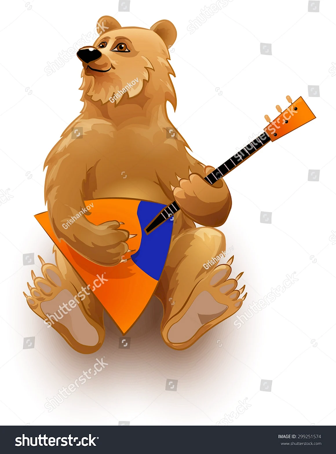 Медведь с балалайкой
