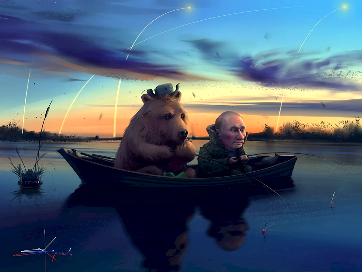 Медведь в лодке