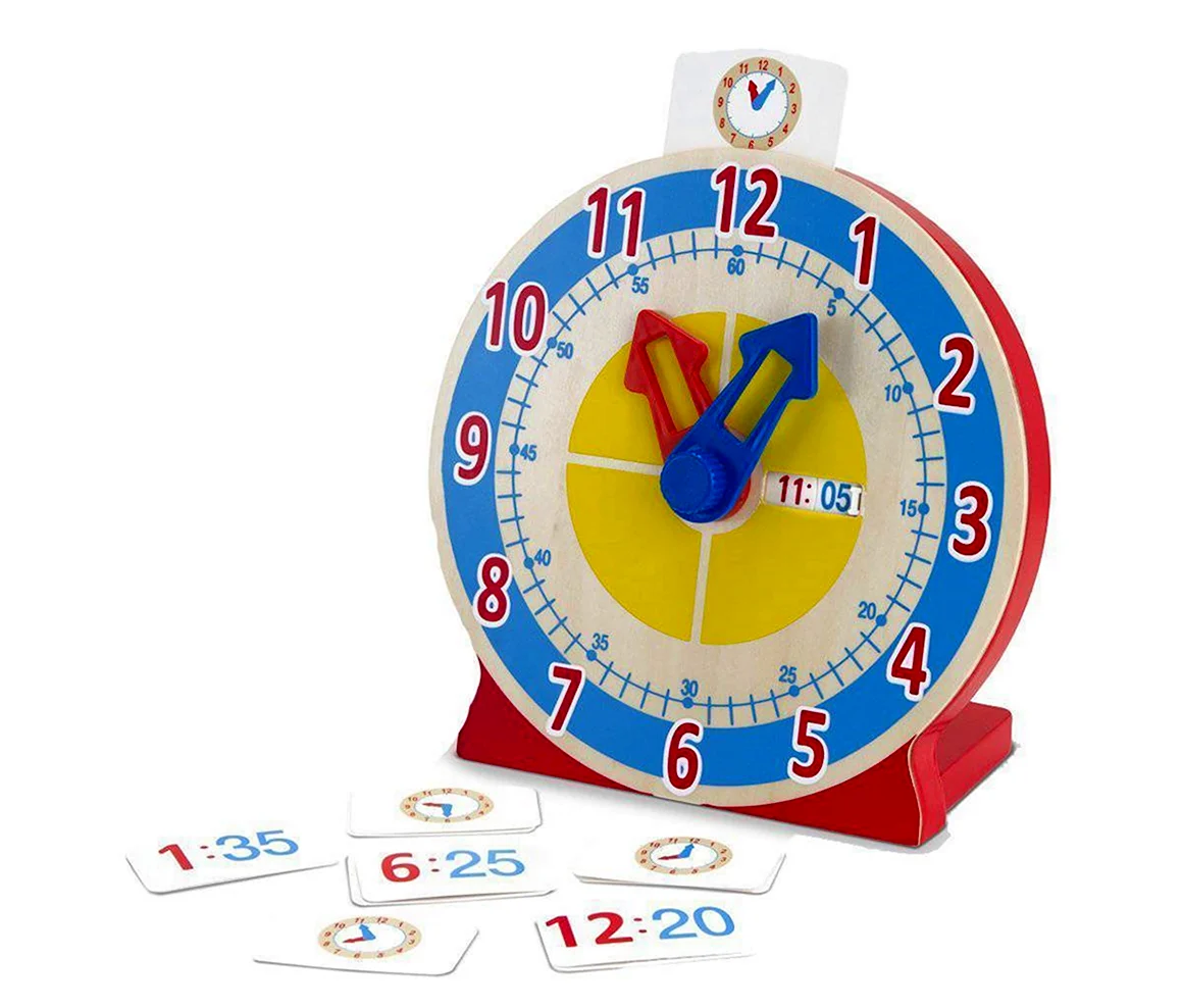 Melissa and Doug часы с карточками