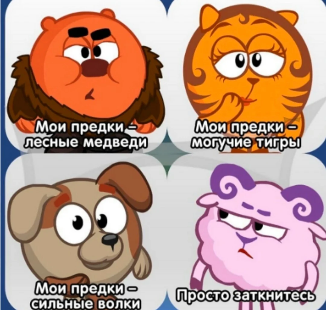 Мемы про смешариков