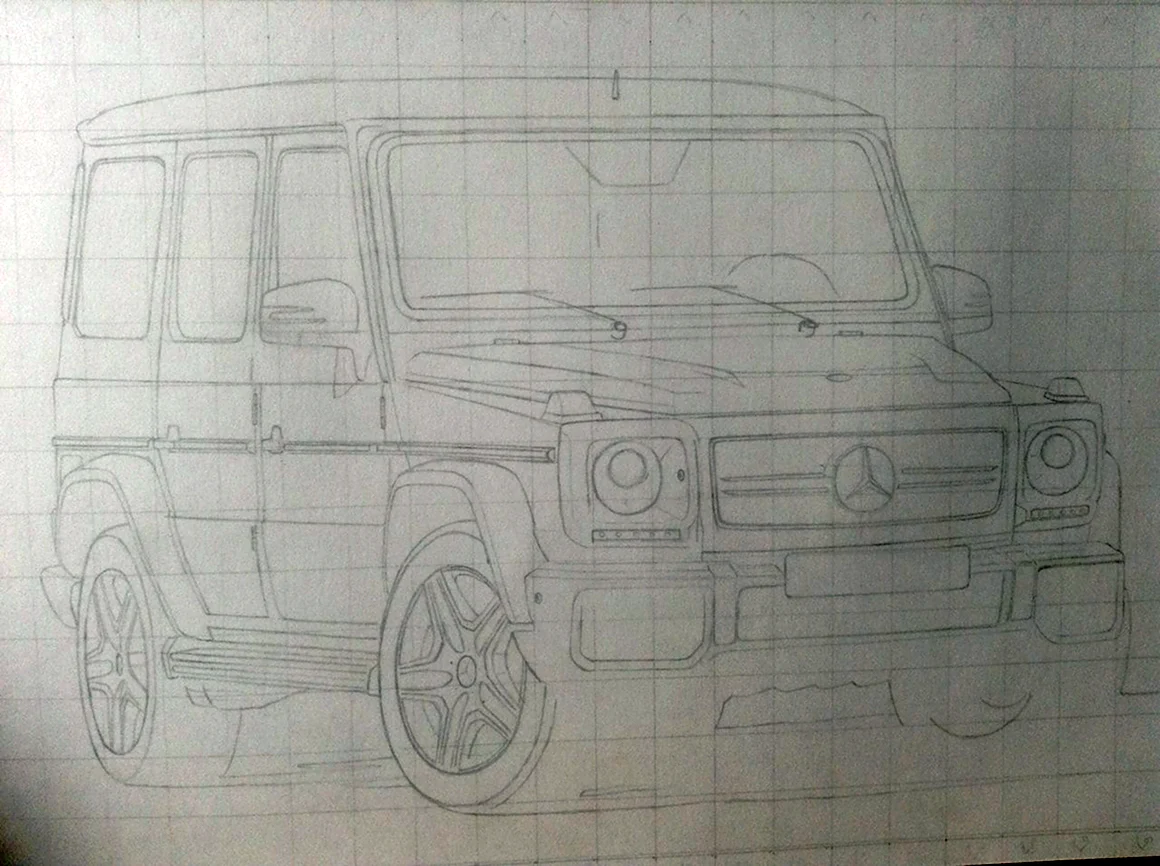 Mercedes-Benz g65 рисунок