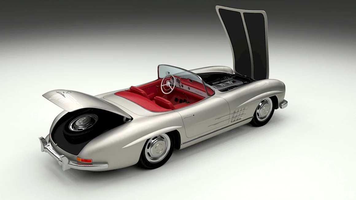 Мерседес Бенц 300 SL Roadster в modeli из лего инструкция