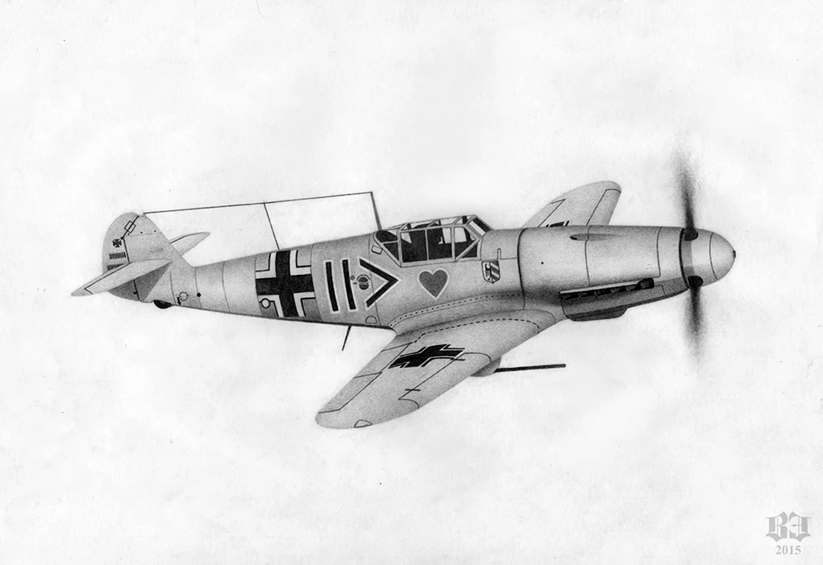 Messerschmitt bf.109 рисунок