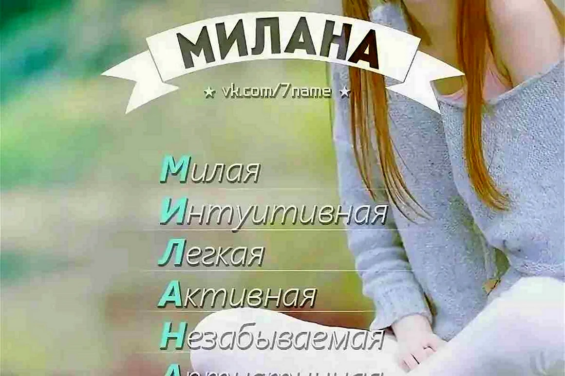 Милана имя