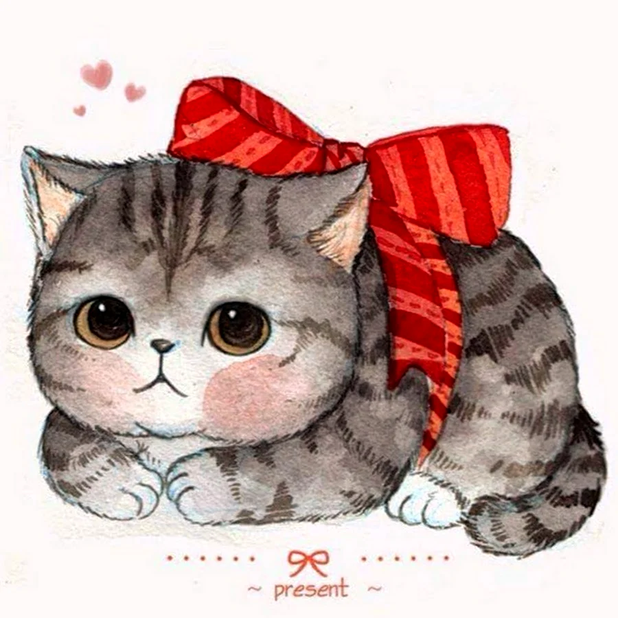 Милые котики мультяшные