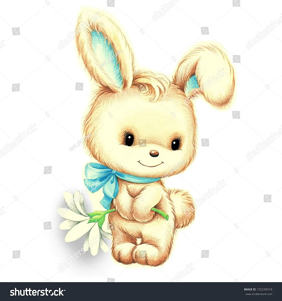 Милые зайчики мультяшные