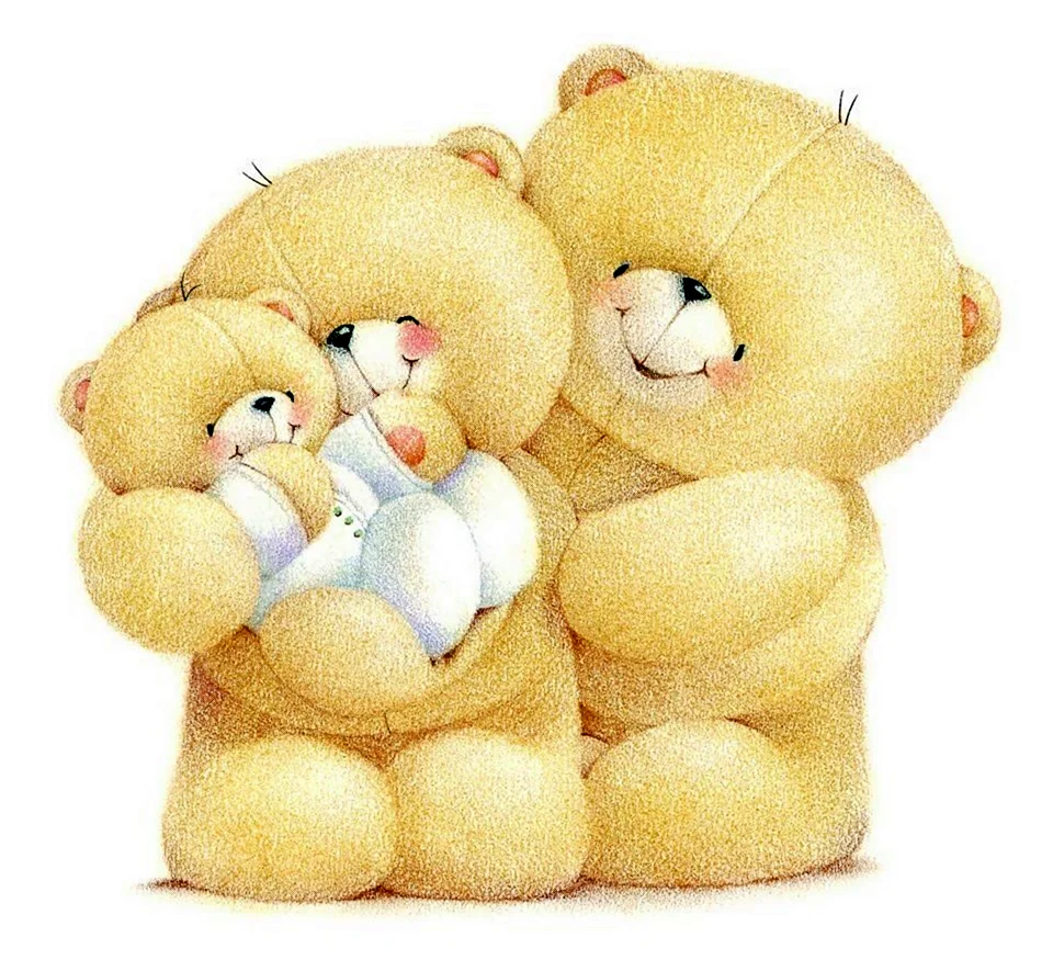 Мишки Тедди семья
