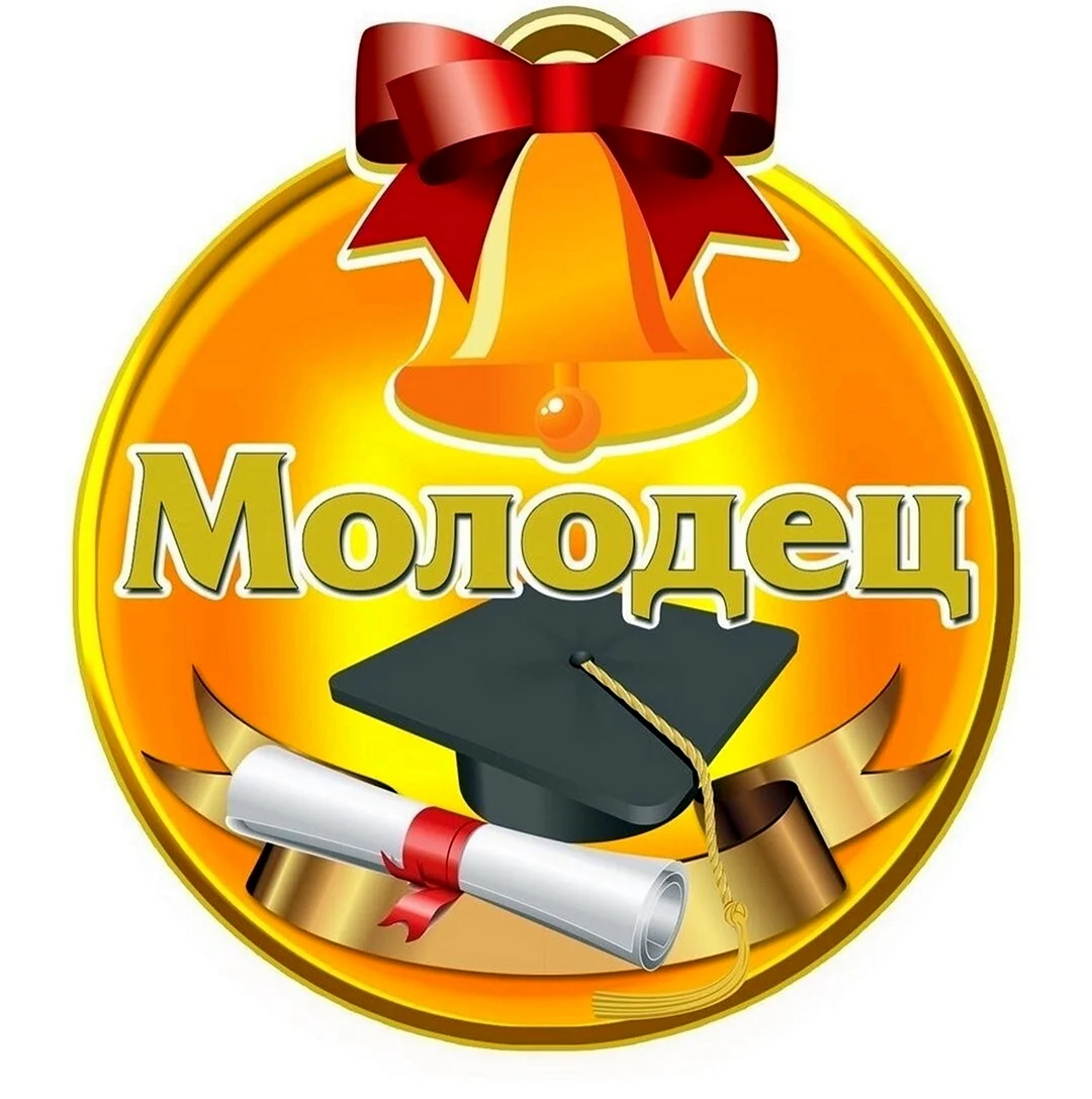 Молодец медалька школа
