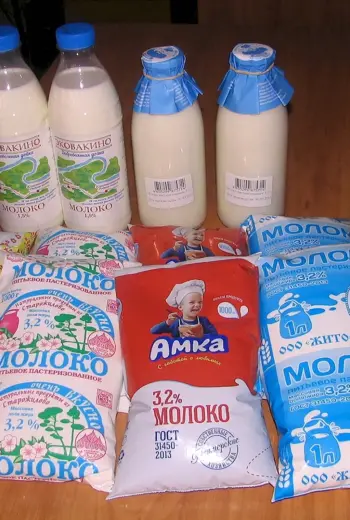 Молоко упаковка