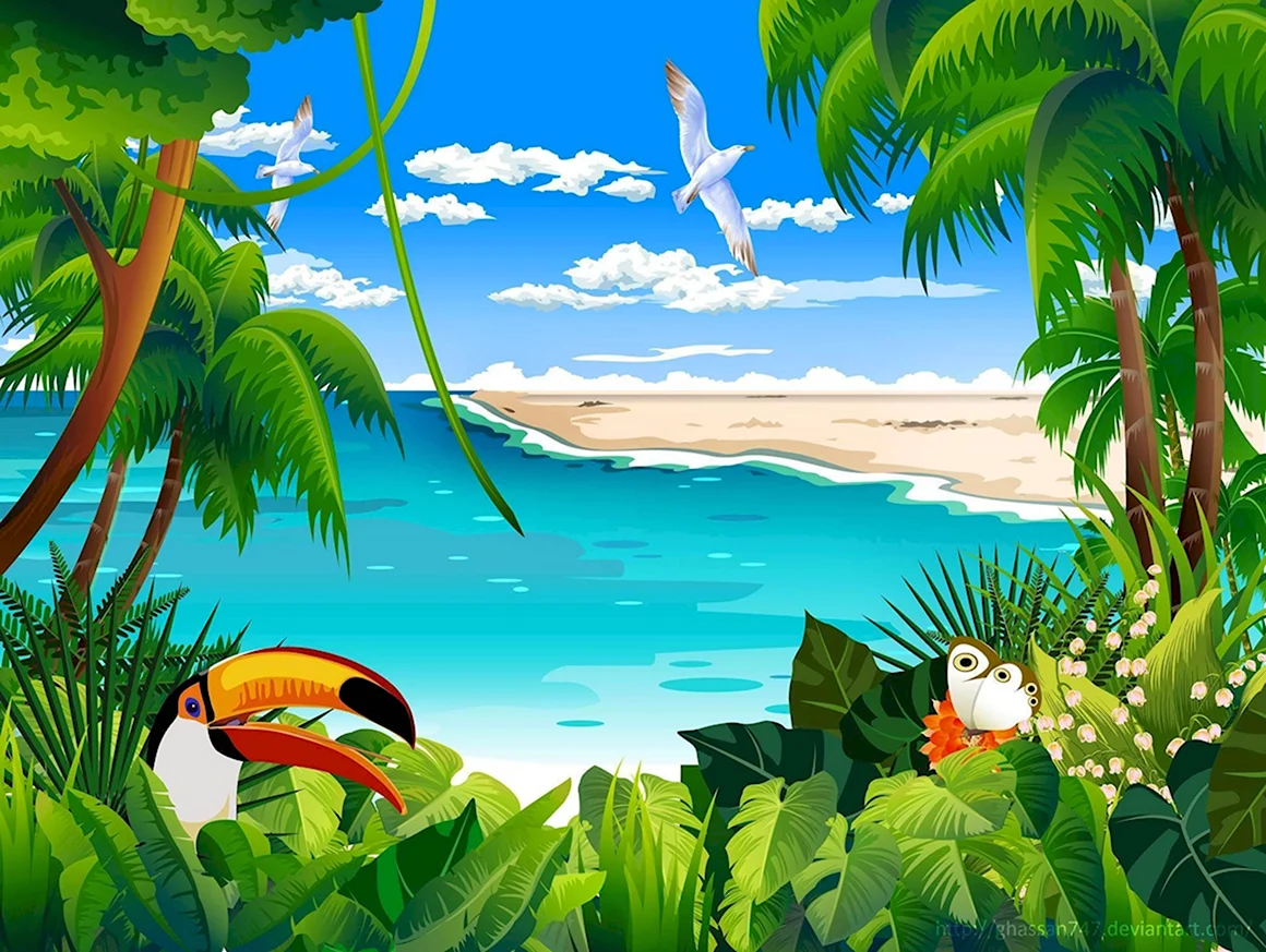 Море мультяшное