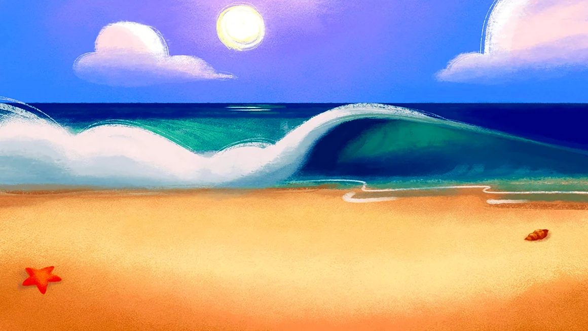 Море мультяшное