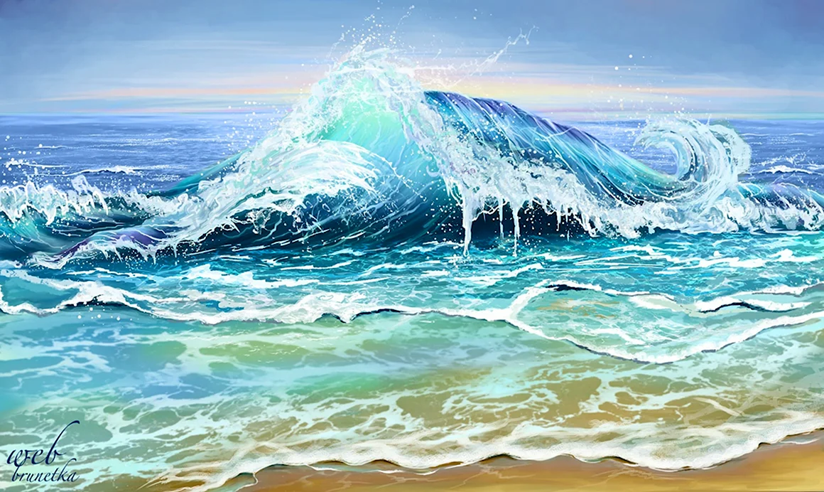 Море рисунок