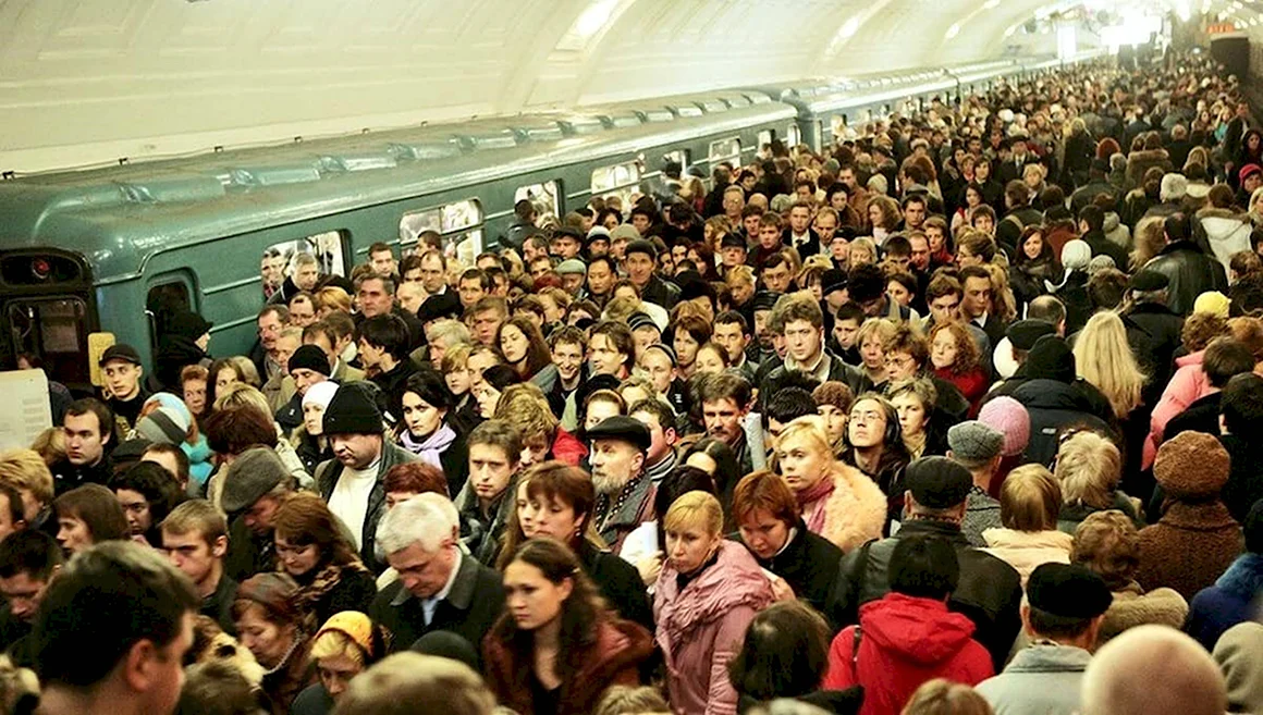 Московское метро в час пик