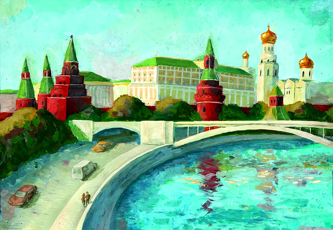 Москва рисунок