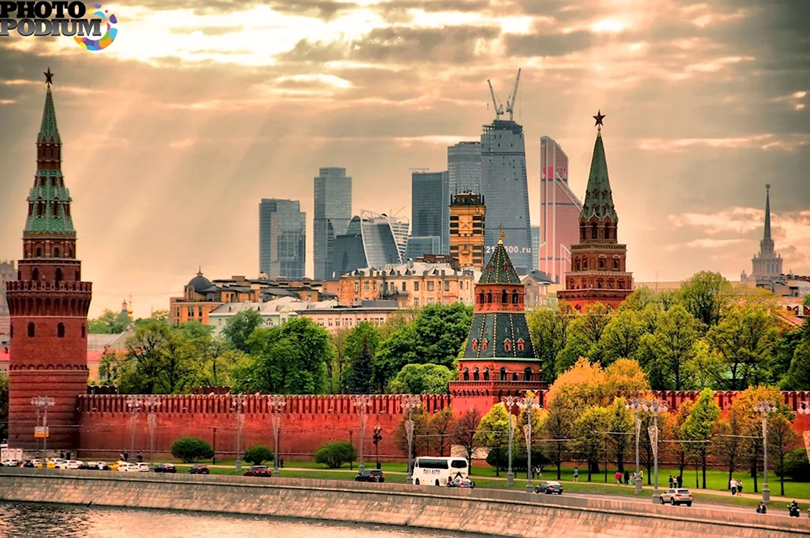 Москва Сити вид с Кремля