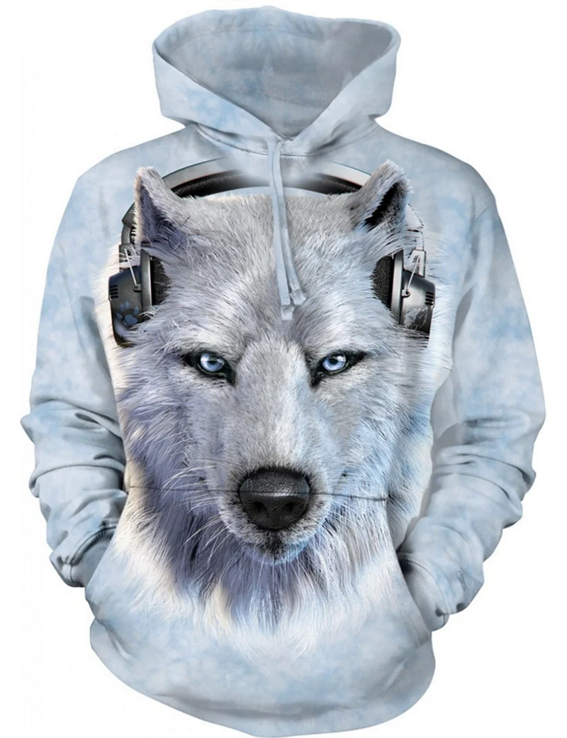 Мужская толстовка 3d Wolf XXL