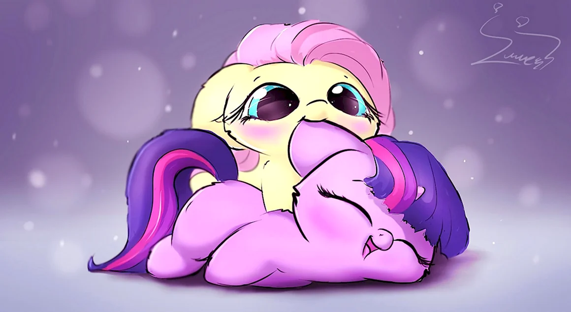 My little Pony Искорка и Флаттершай