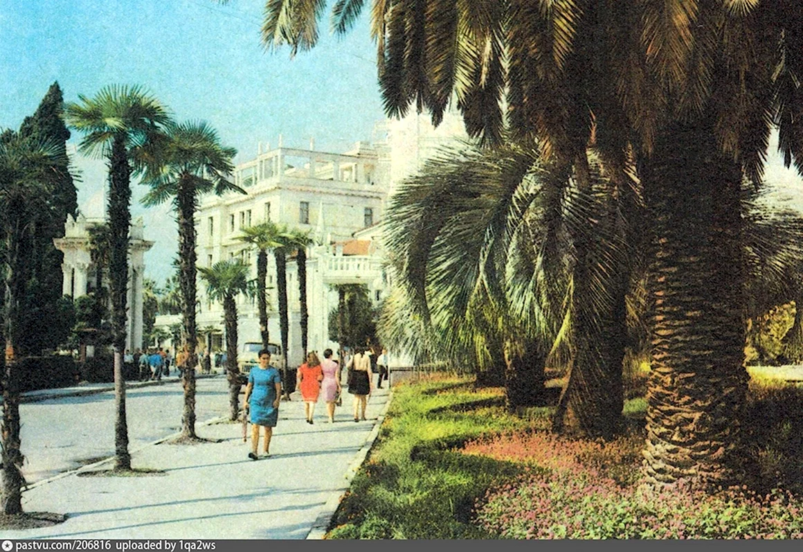 Набережная Сухум 1980г