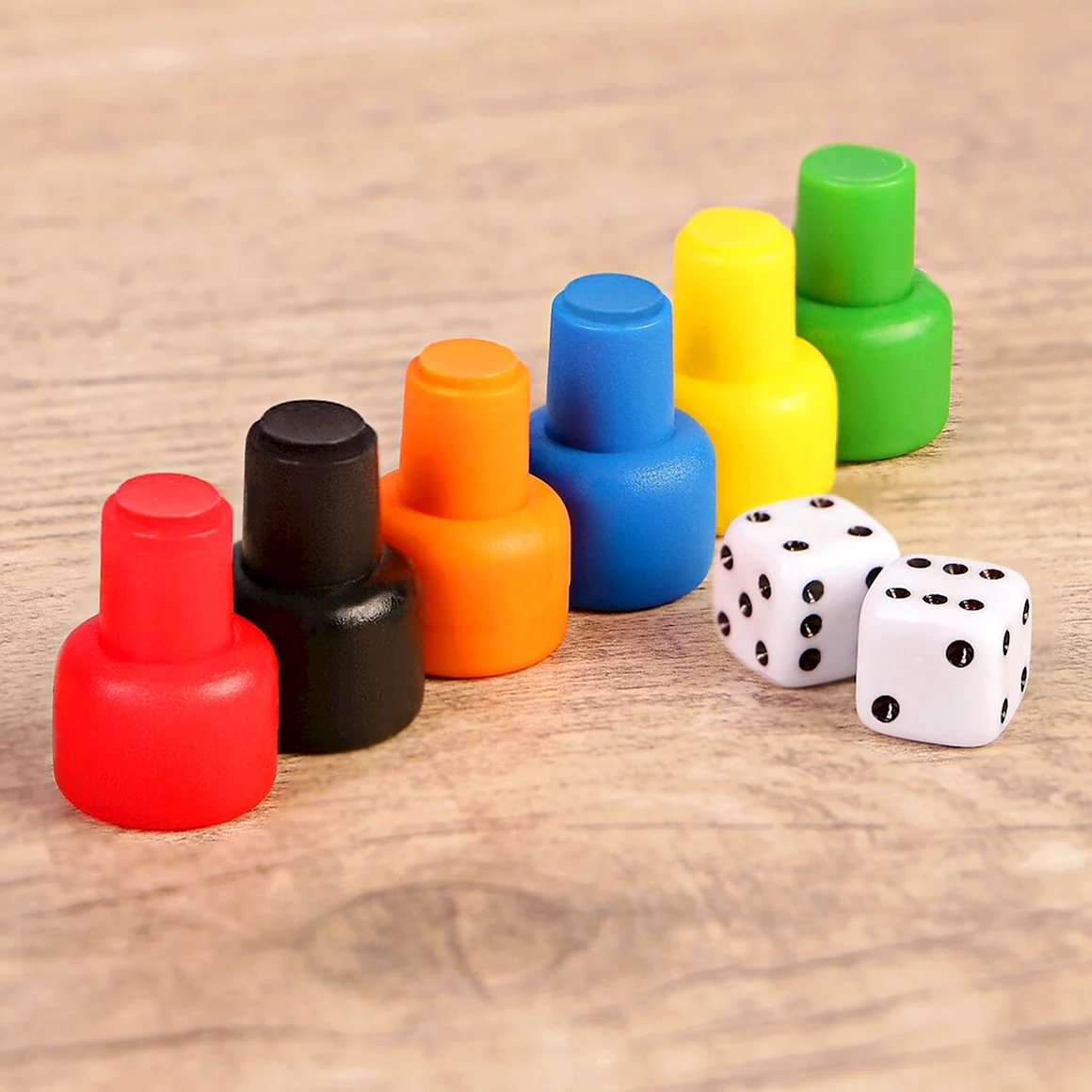 Набор для настольных игр 6 фишек 2 кубика 3814990
