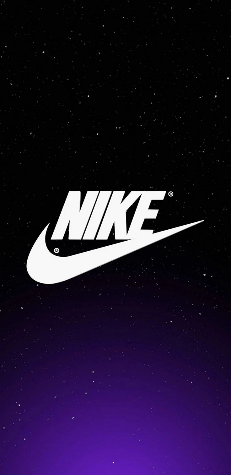 Надпись Nike на черном фоне