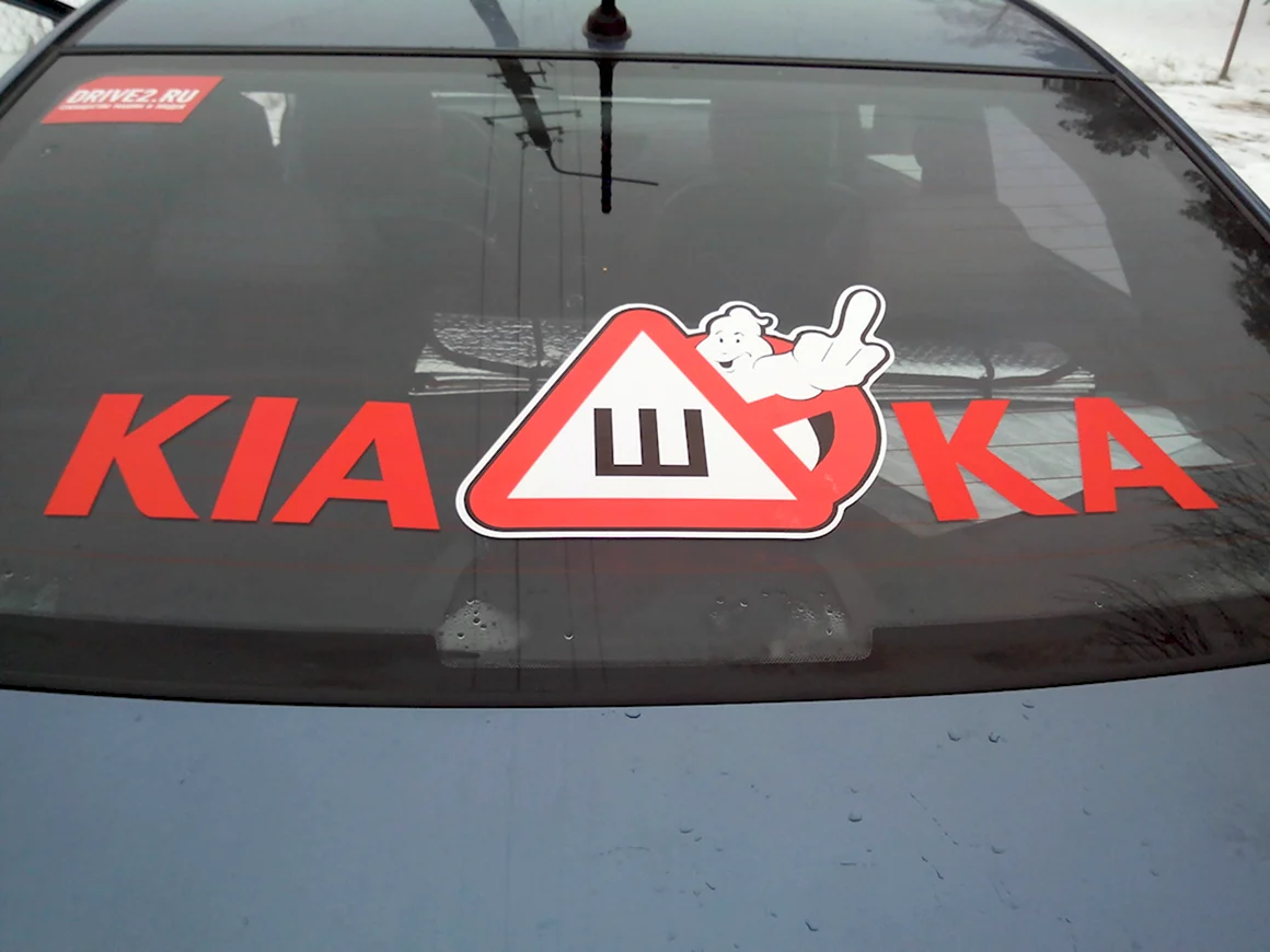 Наклейка на авто ш