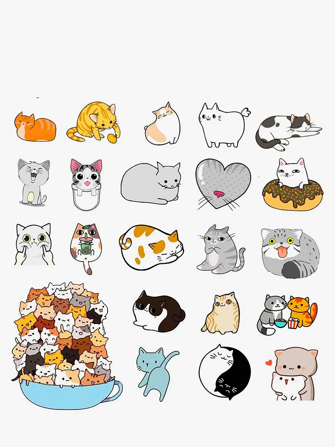Наклейки котики
