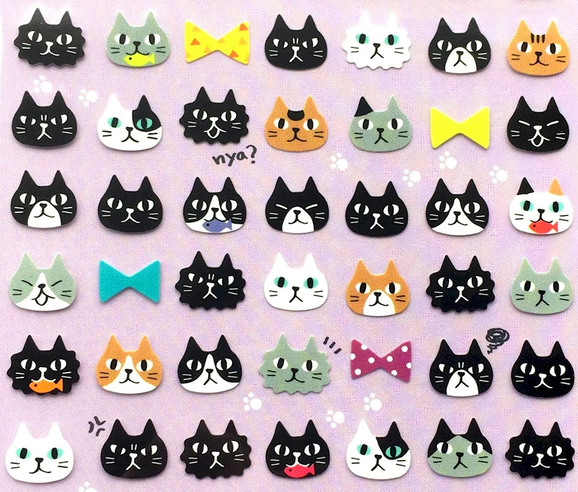 Наклейки котики