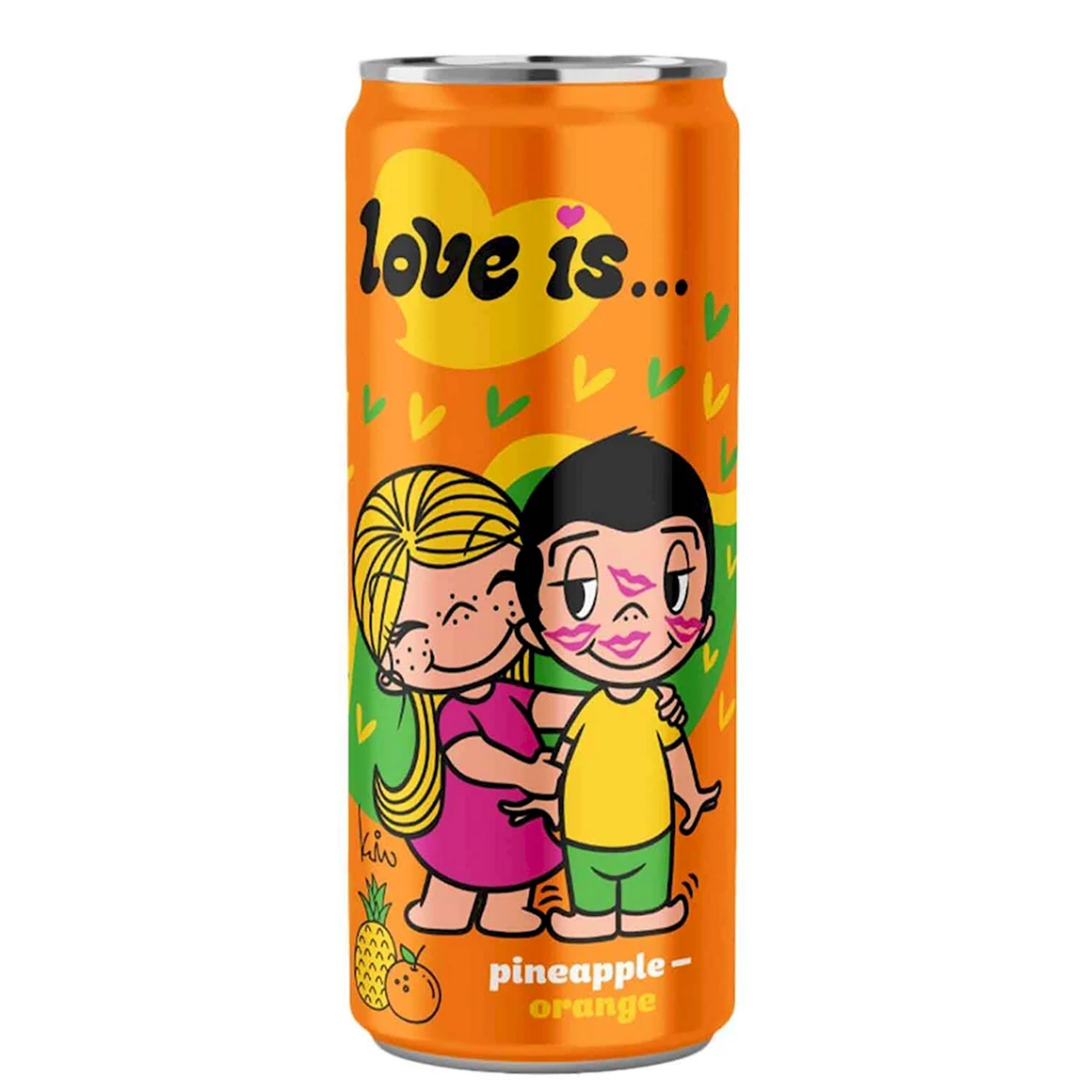 Напиток газированный Love is - ананас-апельсин жб 330 мл