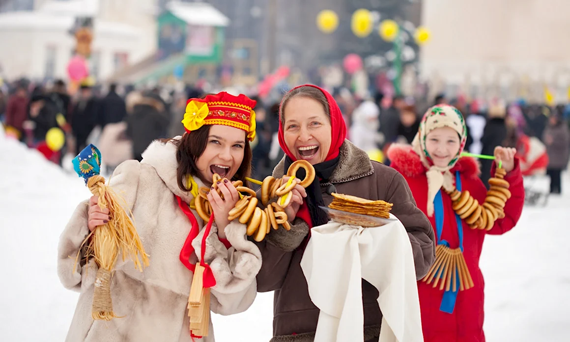 Народные гуляния на Масленицу