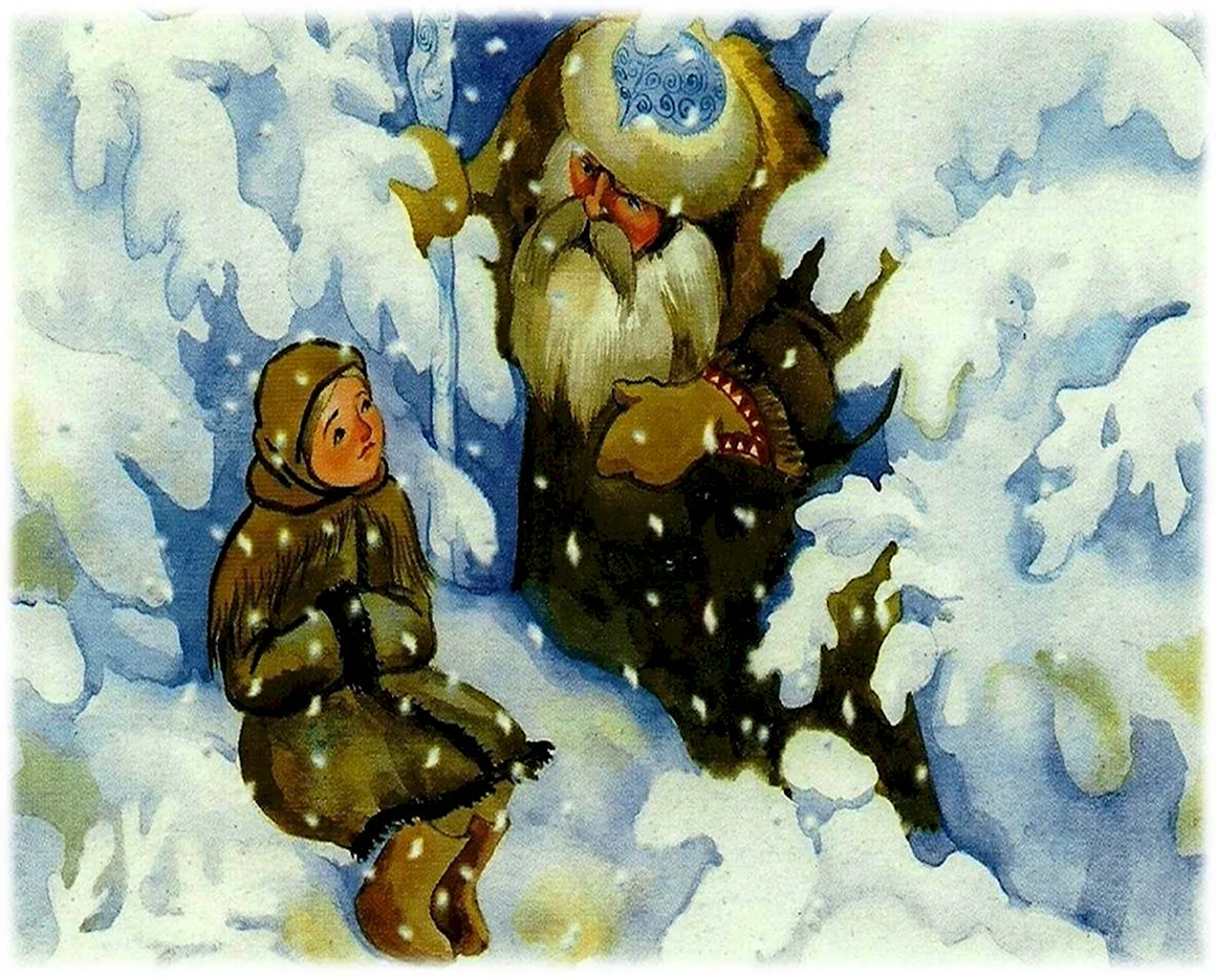 Настенька мультфильм Морозко