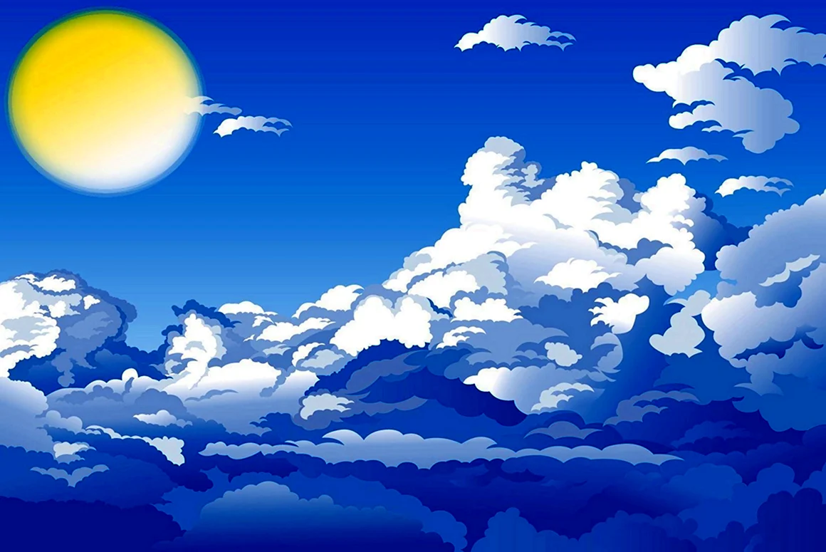 Небо мультяшное