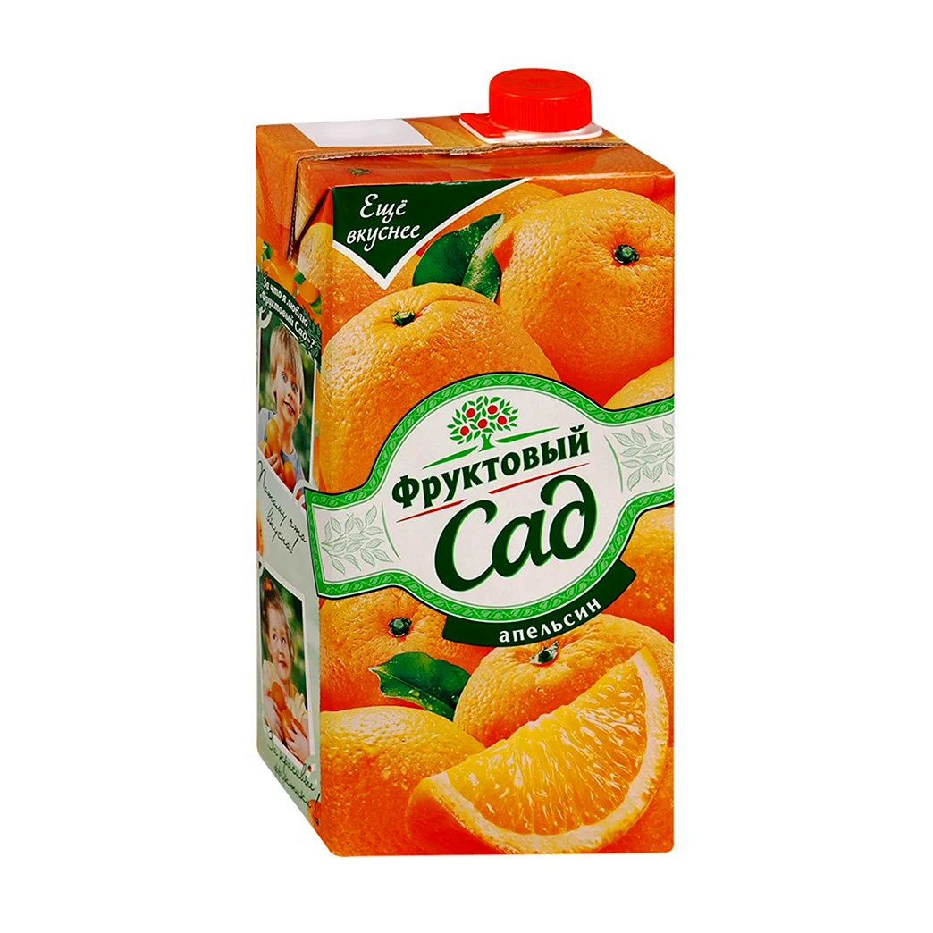 Нектар фруктовый сад 193л апельсин с мякотью